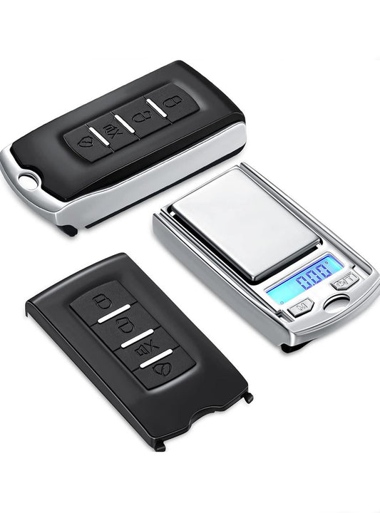 Mini Portable Gram Scale 200g/ 0.01g Mini Digital Pocket Scale Car Key Shape Electronic Scale