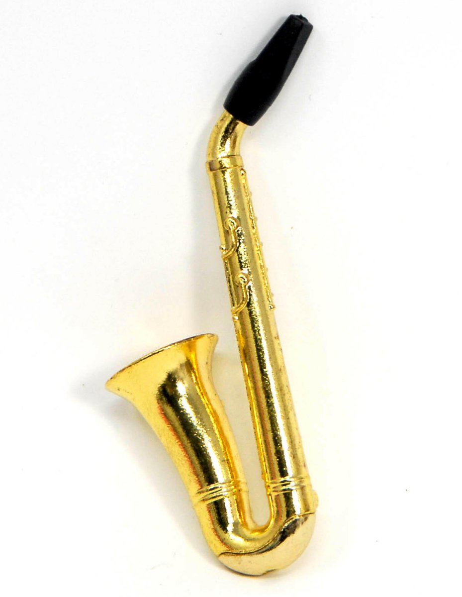 Saxophone Metal Tobacco Smoking Pipe - Simple Glass Pipe