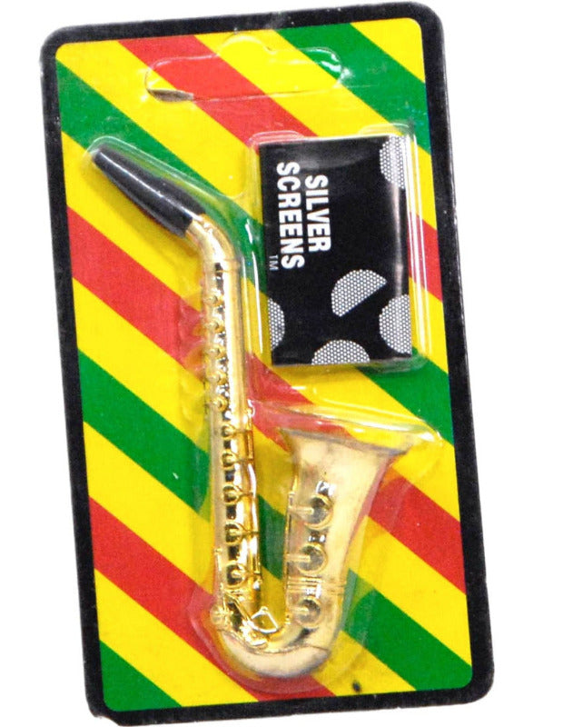 Saxophone Metal Tobacco Smoking Pipe