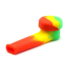 4" Silicone Spoon Pipe with lid - Simple Glass Pipe