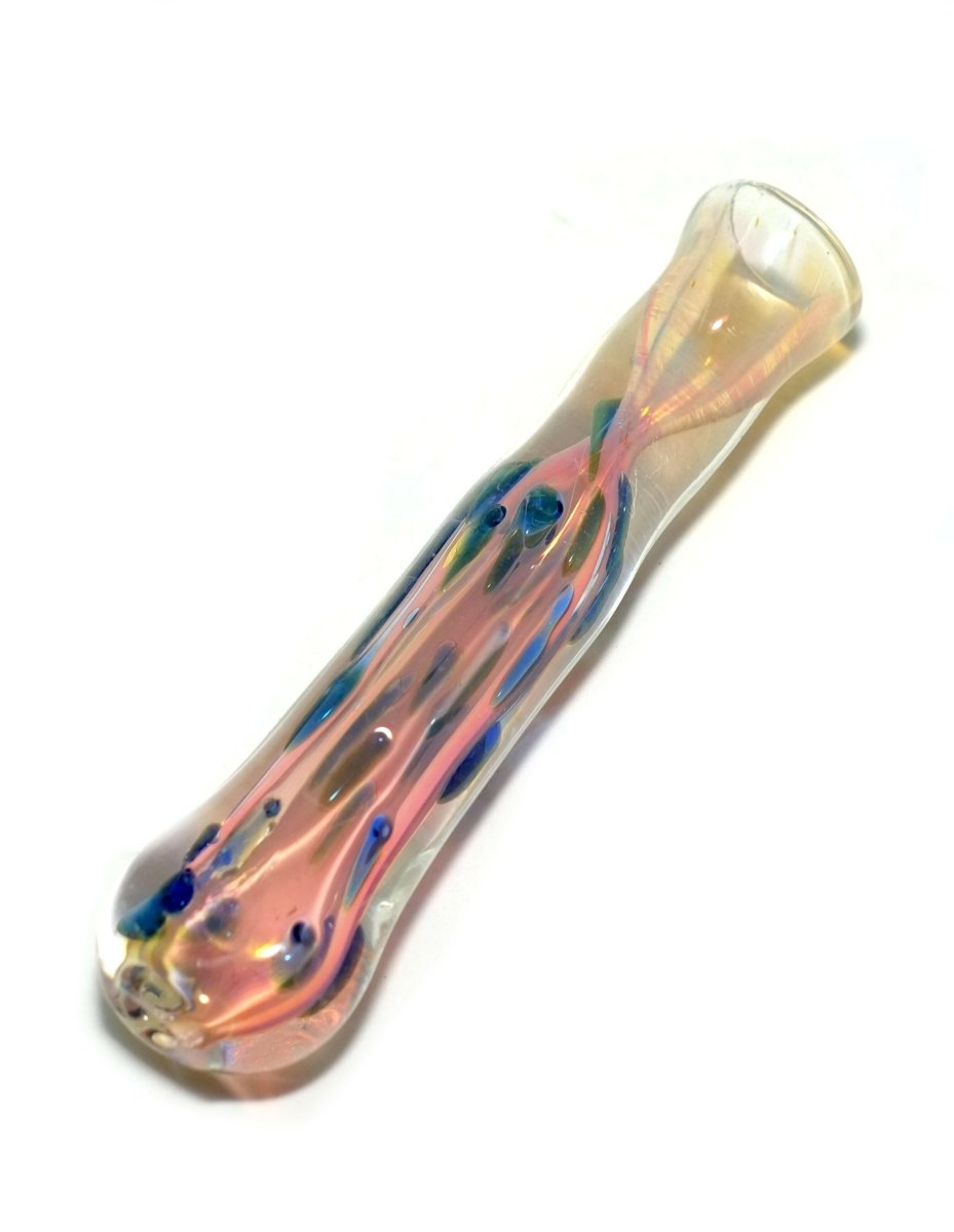 3.5" Thick Glass Chillum Pipe - Simple Glass Pipe