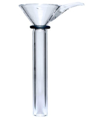 Glass Stem Slider Funnel with mini handles - Simple Glass Pipe