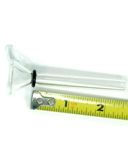 Glass Stem Slider Funnel with mini handles - Simple Glass Pipe