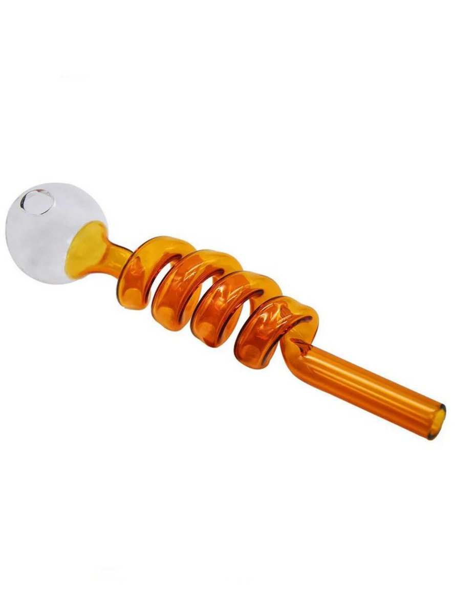 5" Spiral Glass Twist Oil Burner Pipe Bulk Discounts - Simple Glass Pipe