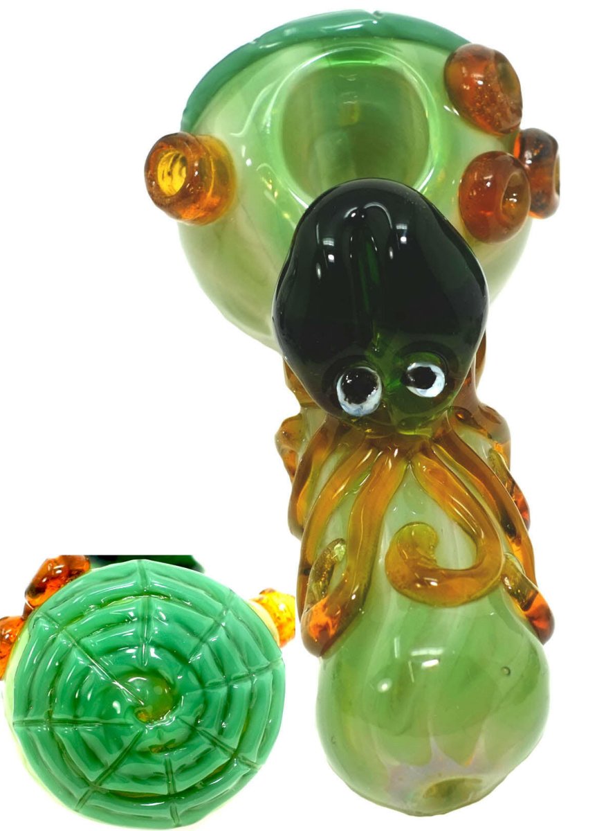 5" Gaint Squid Glass Spoon Pipe - Simple Glass Pipe