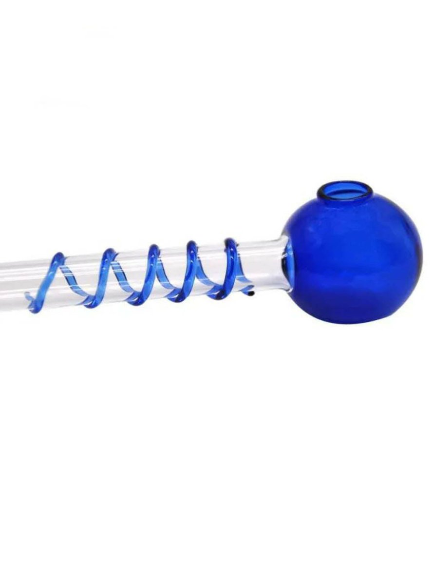 6" Swirling Glass Oil Burner Pipe Bulk Discounts - Simple Glass Pipe