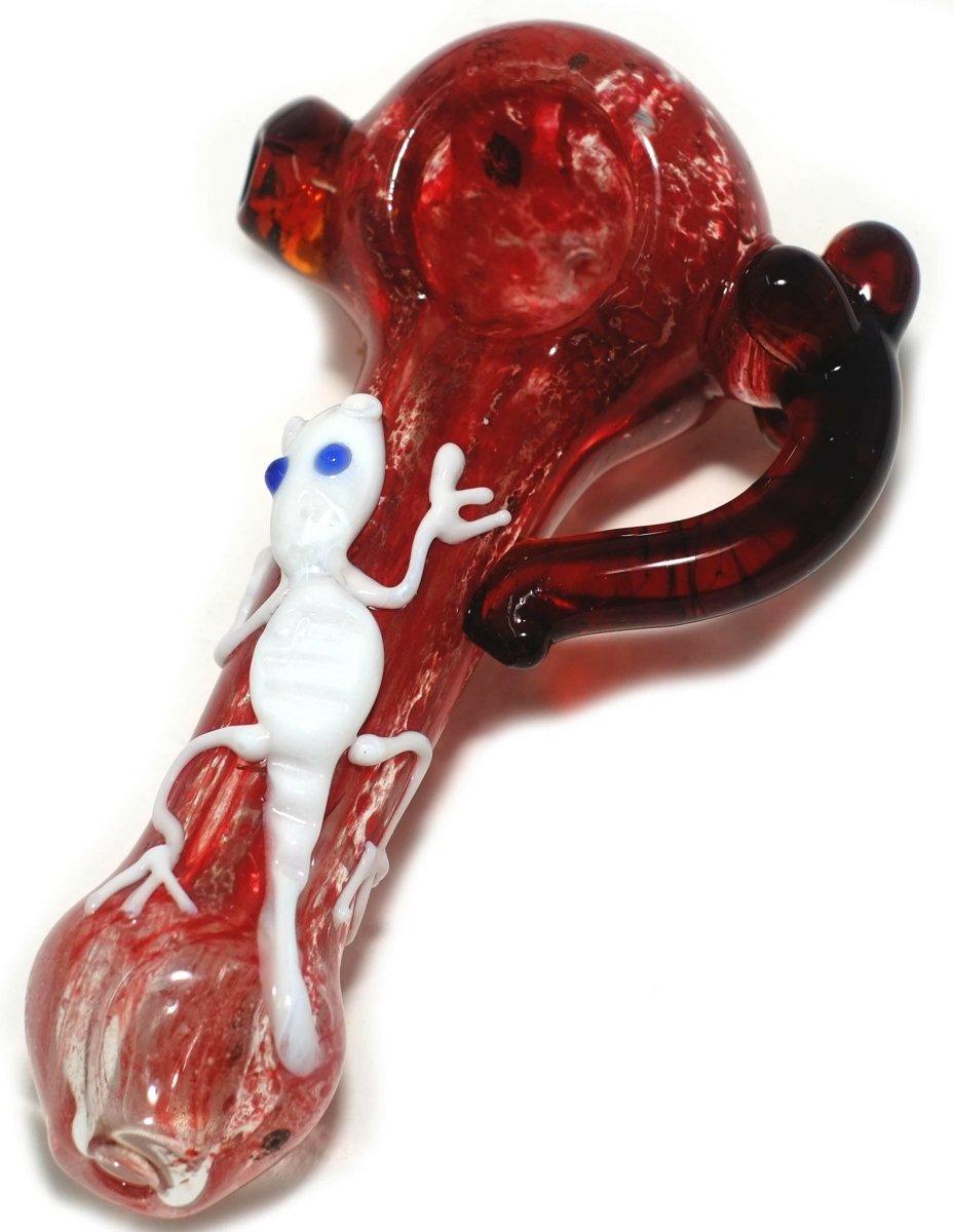 5.5" Side Handle Top Insect Glass hand Pipe - Simple Glass Pipe