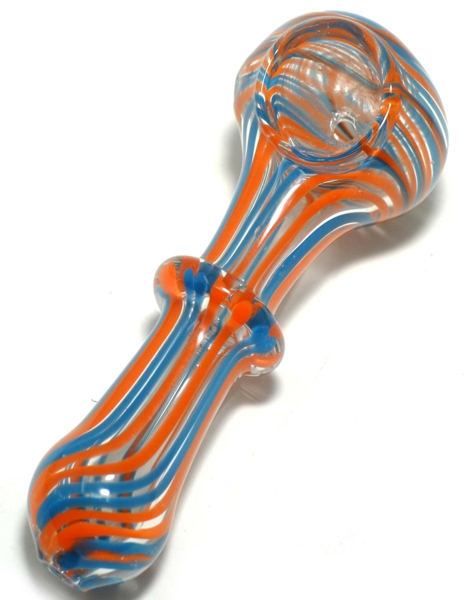 4 inch simple glass hand spoon pipe