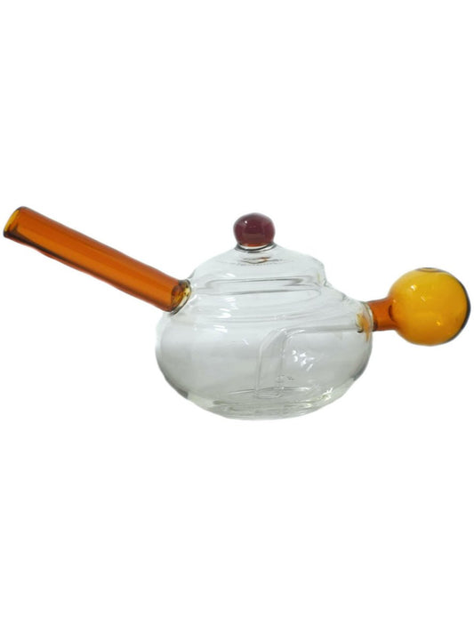 4" Teapot Glass Oil Burner Water Pipe - Simple Glass Pipe