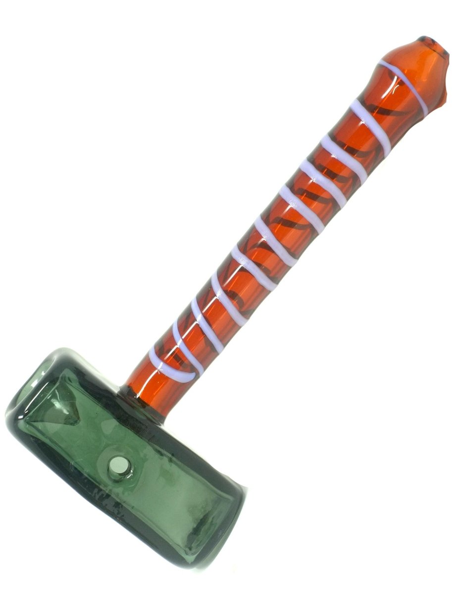 Thor hammer glass pipe detail view