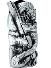 Dont Tread on me Design Standard Lighter Sleeve Cover Holder Metal Lighter Case Fits BIC - Simple Glass Pipe