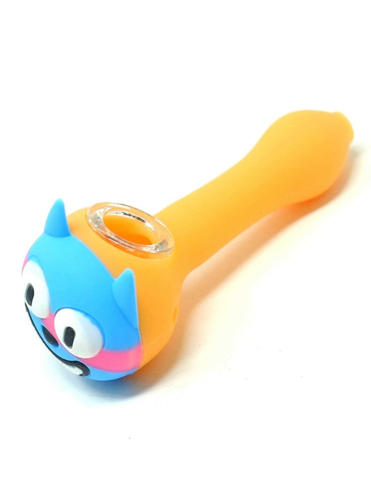 4" Silicone Hand Spoon Pipe - Simple Glass Pipe