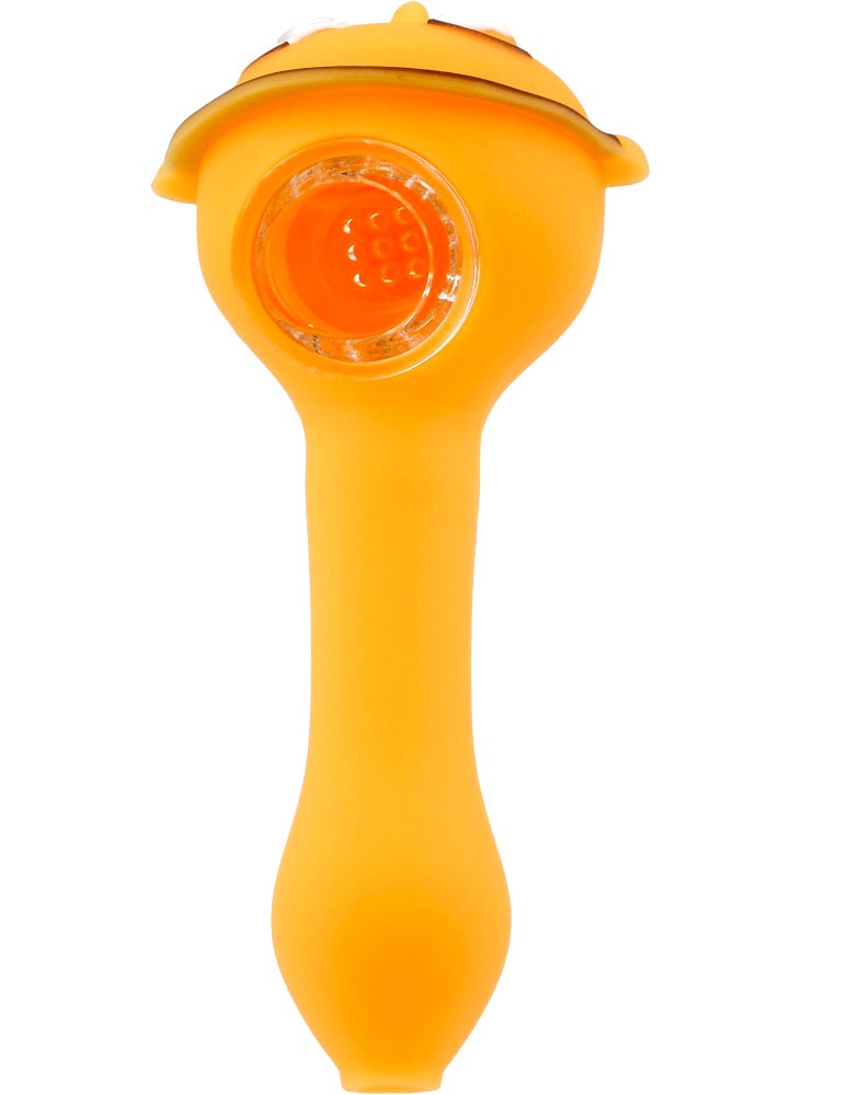 Smile face silicone hand pipe alternate view