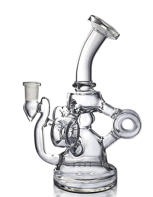 Waxmaid Defender Mini Recycler Glass Dab Rig - Simple Glass Pipe