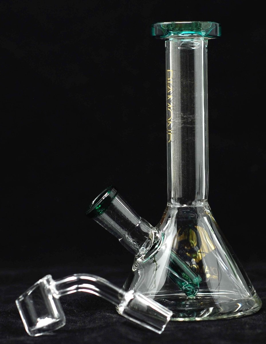 6" Glass Water Pipe with Banger rig - Simple Glass Pipe