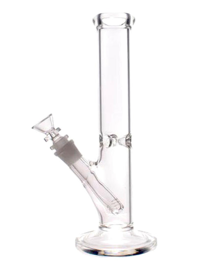 10-inch thick straight glass water pipe with ice pinch