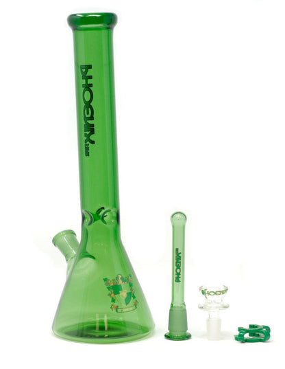 Green Phoenix beaker water pipe alternate view