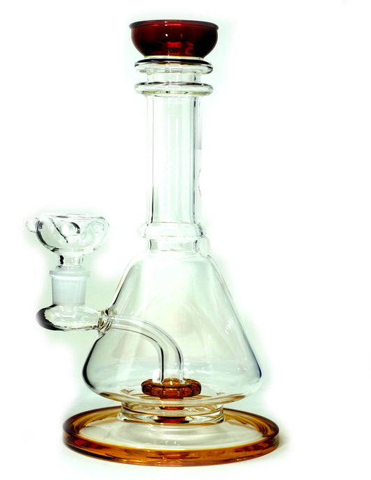 11" Glass Beaker Water Bong Pipe
