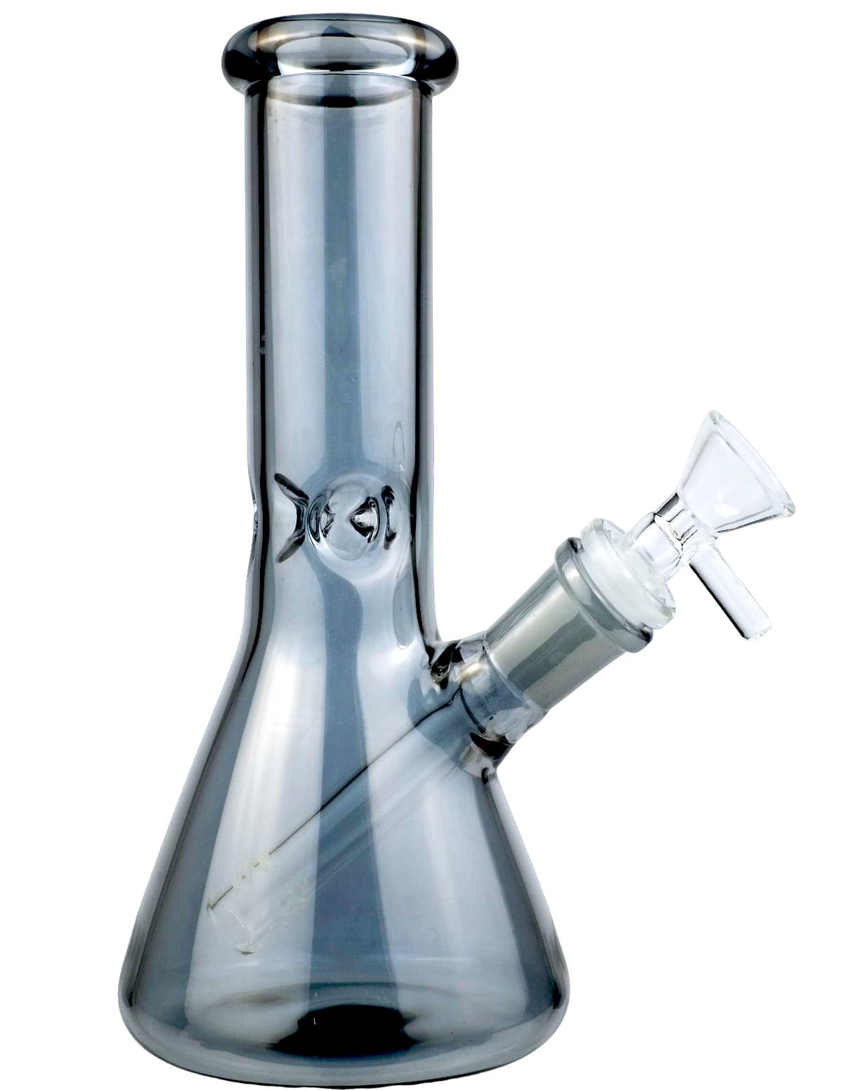 8 inch iridescent beaker glass bong