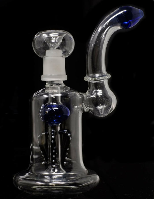 7" Octopus Glass Water Bubbler Pipe - Simple Glass Pipe