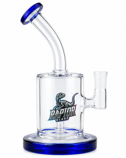 7-inch RaptorGlass mini water pipe with colored accents