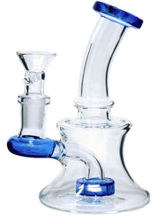 4.5" Mini Glass Water Pipe - Simple Glass Pipe