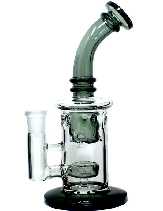 8.5" Heavy Straight Glass Water Pipe with Matrix Perc