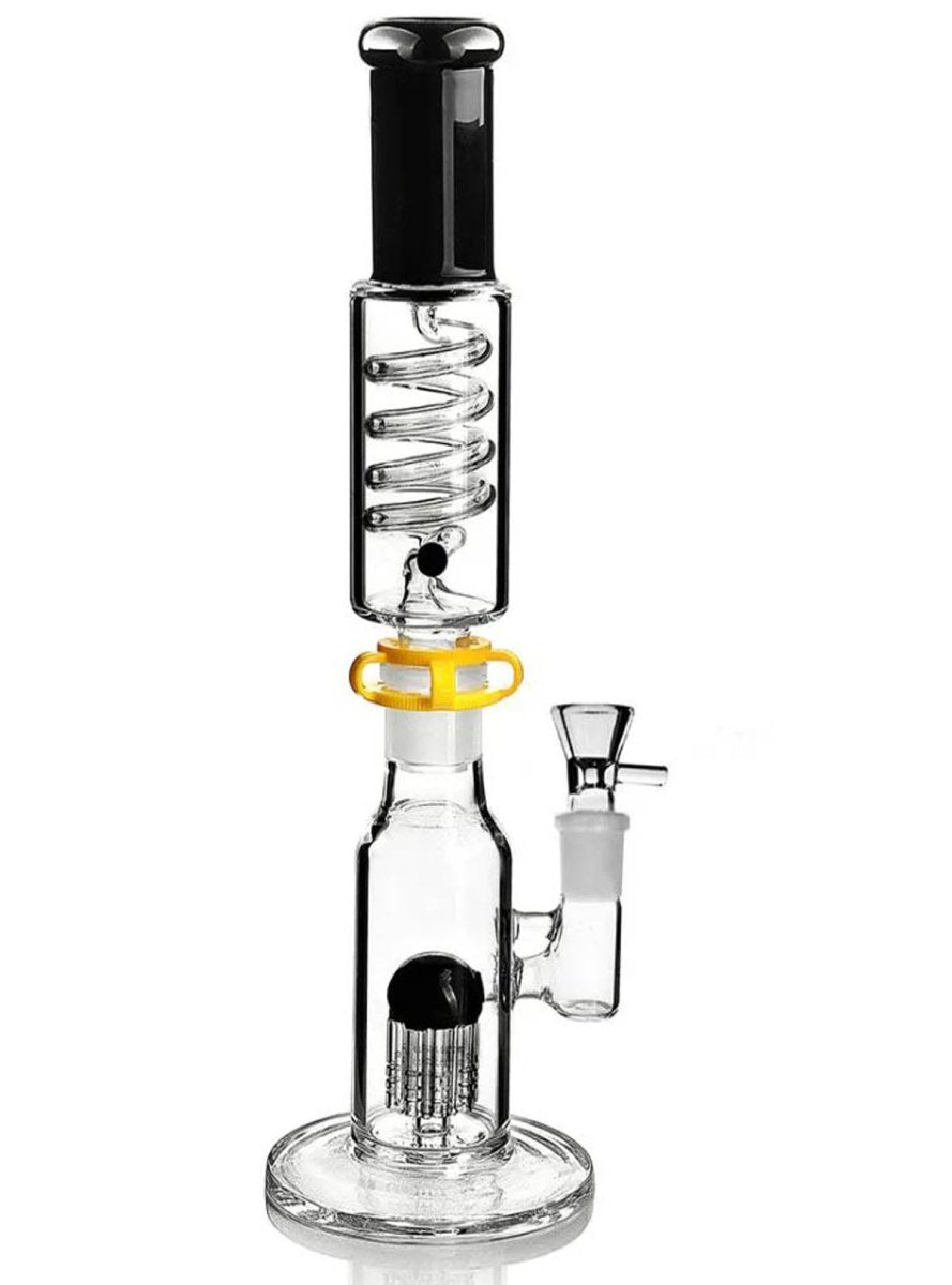 14" Glass Water Pipe with Arm Trees Perc - Simple Glass Pipe