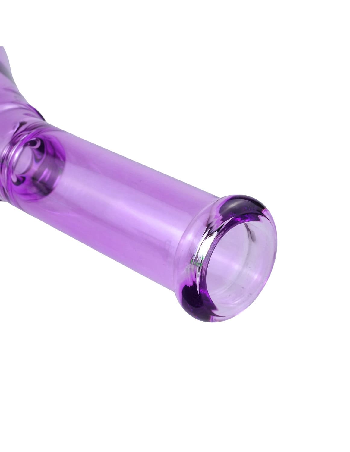 10" Lavender Glow Beaker Glass Water Pipe – Classic Straight Tube Edition