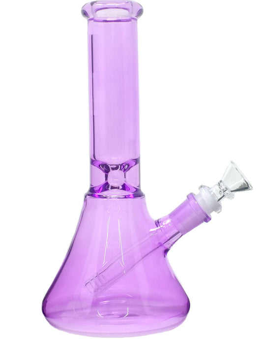 10" Pretty in Purple Glass Beaker Bong pipe