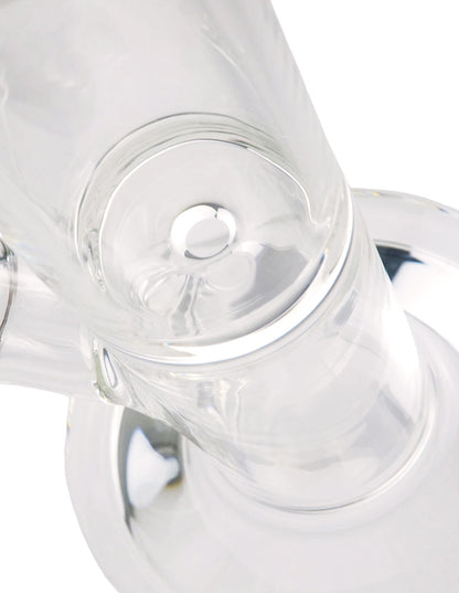 Heavy clear straight water pipe with geometric ice pinch