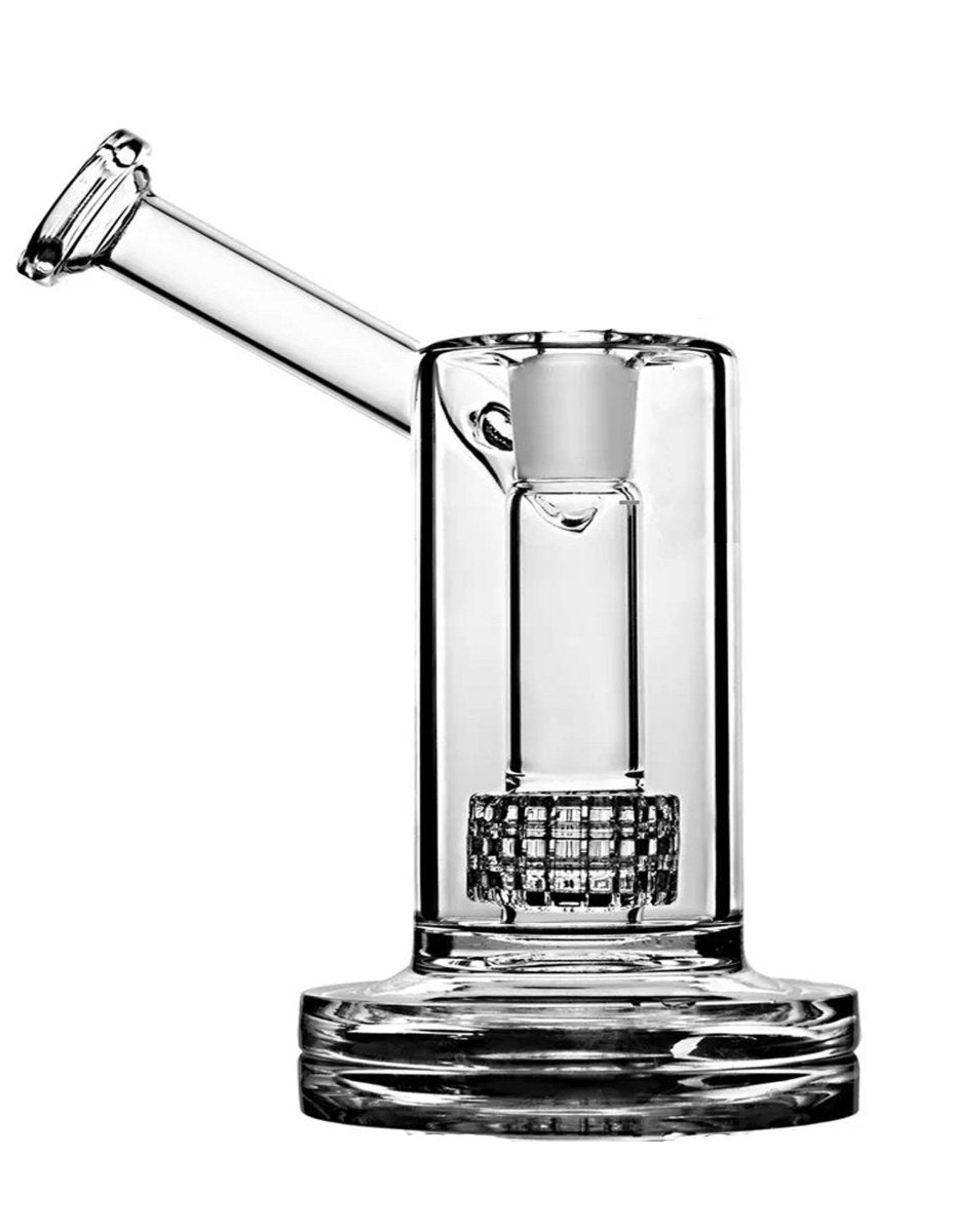 Clear matrix perc bong with bent neck alternate view