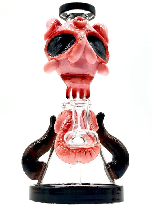 8" Halloween 3D Glass Bong Water Pipe - Simple Glass Pipe