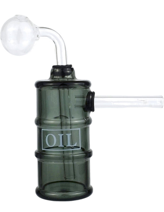 5" Glass Oil Barrel Bubbler water Pipe kit