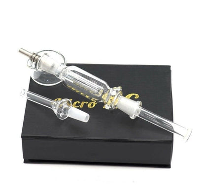 10mm micro glass dab collector kit with multiple tips