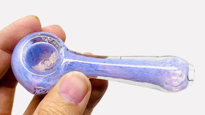 4" Glass Slim Purple Spoon Pipe