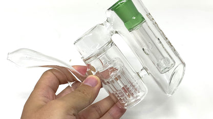 Phoenix Glass Recycler Water Pipe – Smooth Hits, Next-Level Design 7"