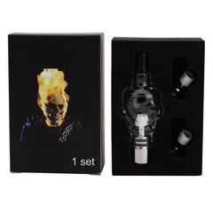 Glass Skull Tank Ceramic Atomizer Vaporizer Wax Oil Dab eGo 510 Clearomizer - Simple Glass Pipe