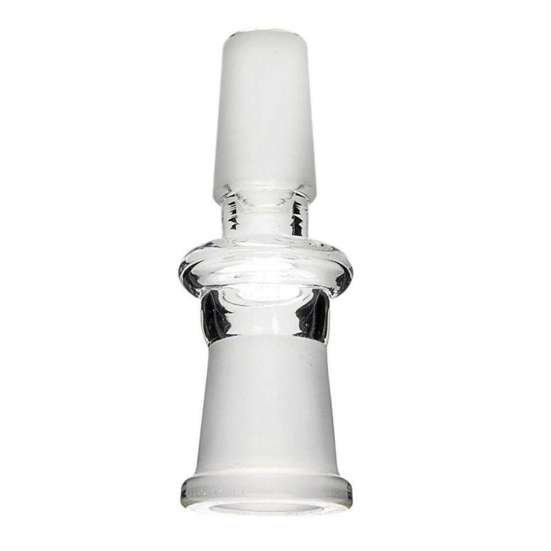 10mm female-to-male clear glass adapter