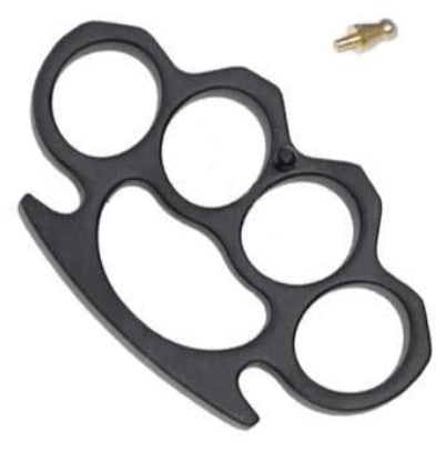 Plain Brass Knuckles Style Knuckle Duster Heavy Paperweight ( Screw out Pin)