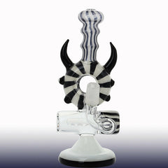 7" Totem B-W Inline Glass Water pipe