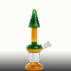 7" penis with Spike orange water pipe - Simple Glass Pipe