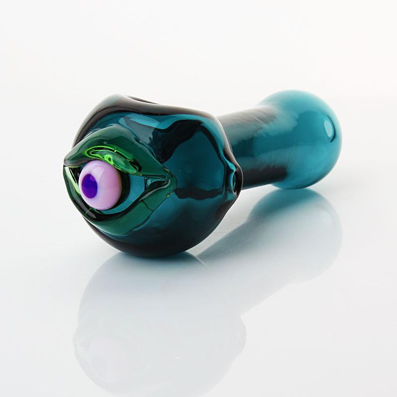 5" Blue Eye Glass Hand Pipe