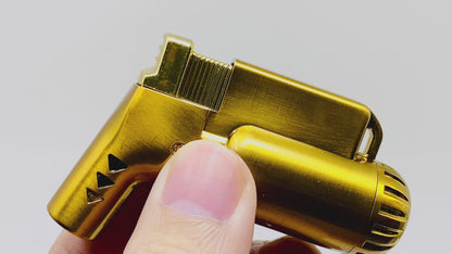 2.5" All-Metal Single-Jet Butane Torch Lighter with Flame Lock