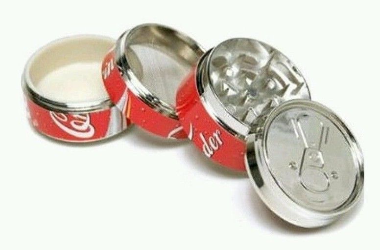 Coke Cola Can,4 Parts, Herb Grinder With Pollen Catcher