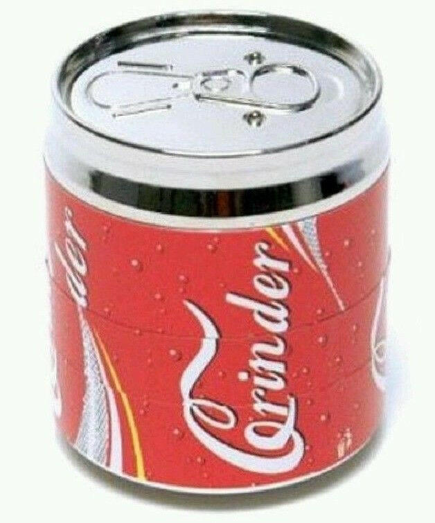 Coke Cola Can,4 Parts, Herb Grinder With Pollen Catcher - Simple Glass Pipe