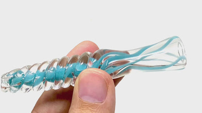 4" Twist Glass Chillum Pipe – 25–30g