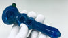 6" Blue Triple Bowl Glass Spoon Pipe