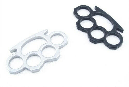 Plain Brass Knuckles Style Knuckle Duster Heavy Paperweight ( Screw out Pin) - Simple Glass Pipe