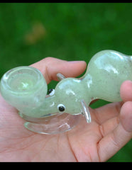 4" RaptorGlass Glass Firtz Elephant Hand Pipe